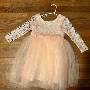 Kids Blush Lace Dress